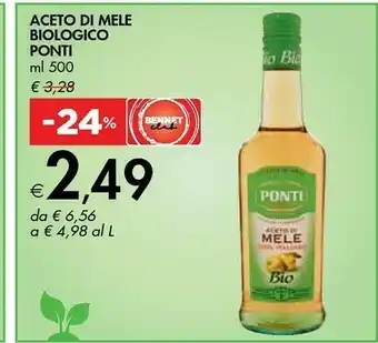 Bennet Ponti Aceto Di Mele Biologico offerta