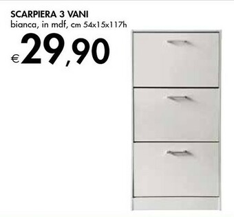 Bennet Scarpiera 3 Vani offerta