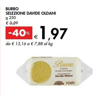 Bennet Selezione Davide Oldani Burro offerta