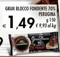 Bennet Perugina Gran Blocco Fondente 70% offerta