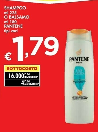 Bennet Pantene Shampoo O Balsamo offerta