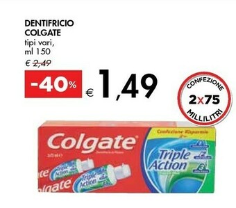 Bennet Colgate Dentifricio offerta