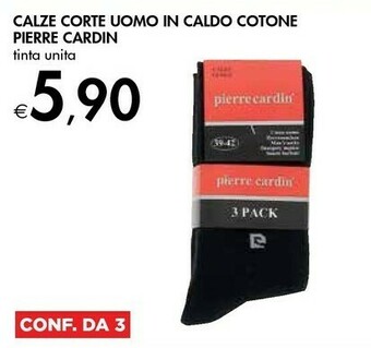 Bennet Pierre cardin Calze Corte Uomo In Caldo Cotone offerta