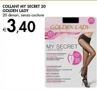 Bennet Golden Lady Collant My Secret 20 offerta