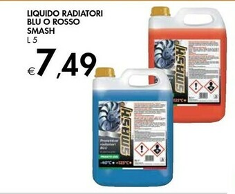 Bennet Smash Liquido Radiatori Blu O Rosso offerta