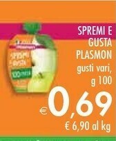 Bennet Plasmon Spremi E Gusta offerta