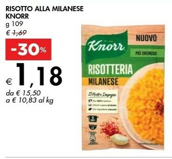 Bennet Knorr Risotto Alla Milanese offerta