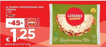Bennet Loriana La Piadina Sfogliatissima Olio offerta