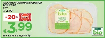 Bennet Bennet Bio Tacchino Nazionale Biologico offerta