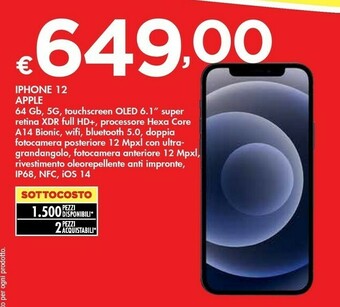 Bennet Apple IPhone 12 offerta