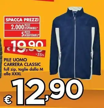 Bennet Carrera Pile Uomo Classic offerta