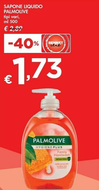 Bennet Palmolive Sapone Liquido offerta