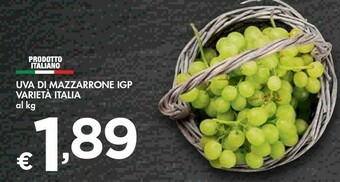 Bennet Uva Di Mazzarrone IGP Varietà Italia offerta