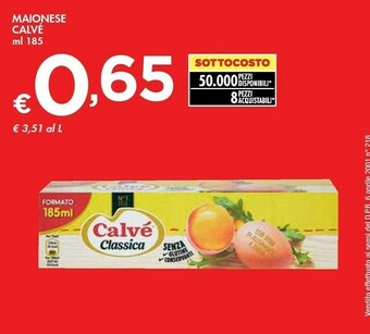 Bennet Calvè Maionese offerta