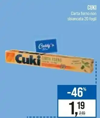 Caddy's Cuki Carta forno offerta