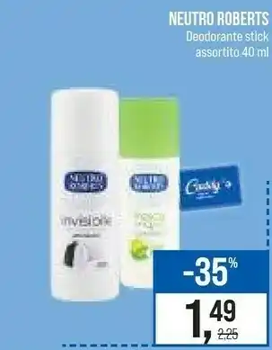 Caddy's Neutro Roberts Deodorante offerta