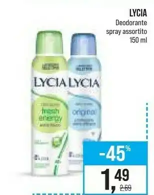 Caddy's Lycia Deodorante offerta