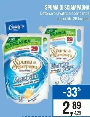 Caddy's Spuma di Sciampagna Detersivo lavatrice offerta