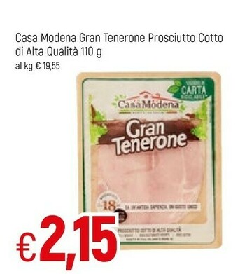 Famila Casa Modena Prosciutto cotto offerta