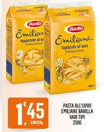 Despar PASTA ALL'UOVO EMILIANE BARILLA VARI TIPI 250G offerta