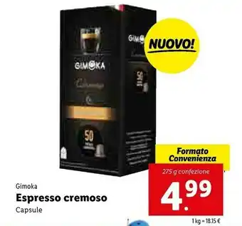 Lidl Gimoka Espresso Cremoso offerta