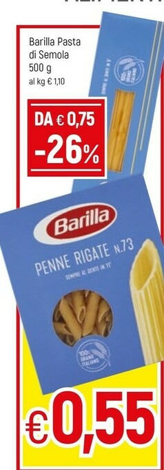 Famila Barilla Pasta offerta