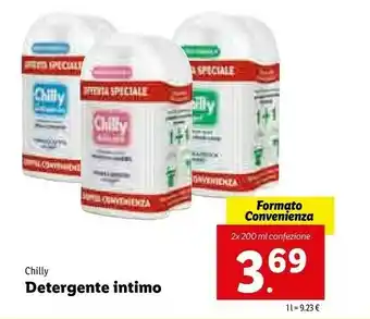 Lidl Chilly Detergente Intimo 400 Ml offerta