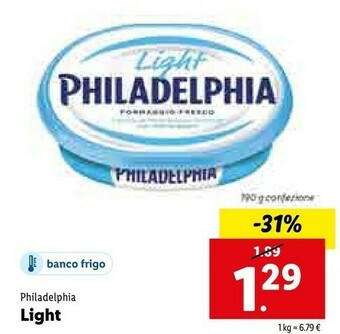Lidl Philadelphia Light offerta