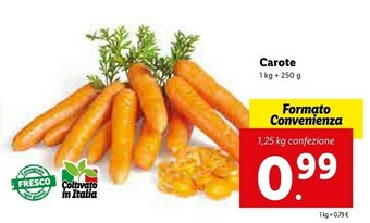 Lidl Carote offerta