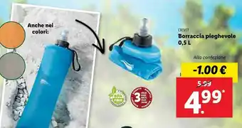 Lidl Crivit Borraccia Pieghevole offerta