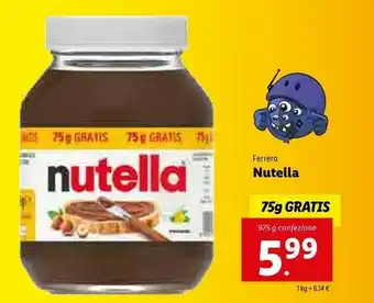 Lidl Ferrero Nutella offerta