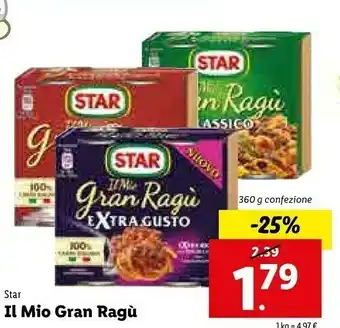 Lidl Star Il Mio Gran Ragù Extra Gusto offerta