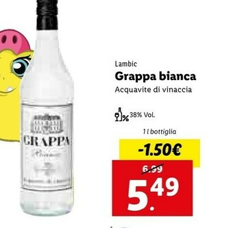 Lidl Lambic Grappa Bianca offerta