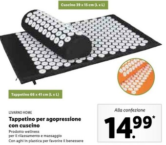 Lidl Livarno Home Tappetino Per Agopressione Con Cuscino offerta