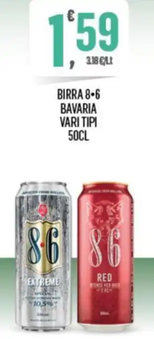 Despar BIRRA 8-6 BAVARIA VARI TIPI 50CL offerta