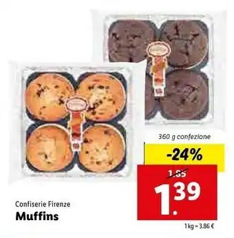 Lidl Confiserie firenze Muffins offerta