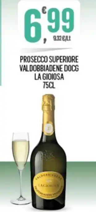 Despar PROSECCO SUPERIORE VALDOBBIADENE DOCG LA GIOIOSA 75CL offerta