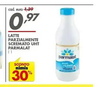 Italmark Parmalat Latte parzialmente scremato offerta