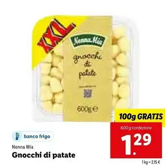 Lidl Nonna mia Gnocchi Di Patate offerta