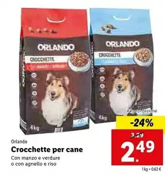 Lidl Orlando Crocchette Per Cane offerta