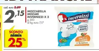 Italmark Invernizzi Mozzarella offerta