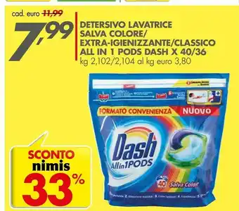 Italmark Dash Detersivo lavatrice offerta