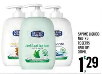 Despar SAPONE LIQUIDO NEUTRO ROBERTS VARI TIPI 200ML offerta