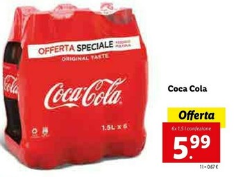 Lidl Coca Cola Original Taste offerta