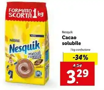 Lidl Nestlè Nesquik 1000 G(ml) offerta
