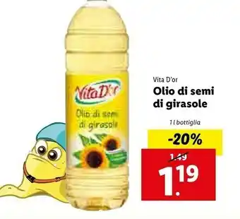 Lidl Vita d'or Olio Di Semi Di Girasole 1000 G(ml) offerta