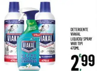 Despar DETERGENTE VIAKAL LIQUIDO/ SPRAY VARI TIPI 470ML offerta