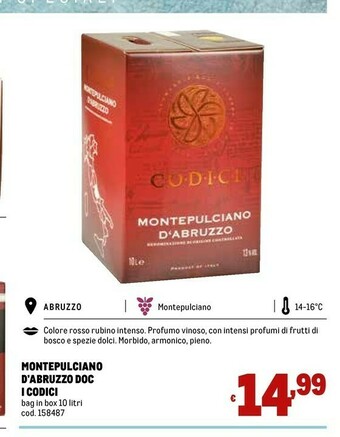 Rubino Montepulciano d'Abruzzo