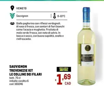 Metro Trevenezie Vino bianco offerta
