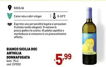 Metro Donnafugata Vino bianco offerta